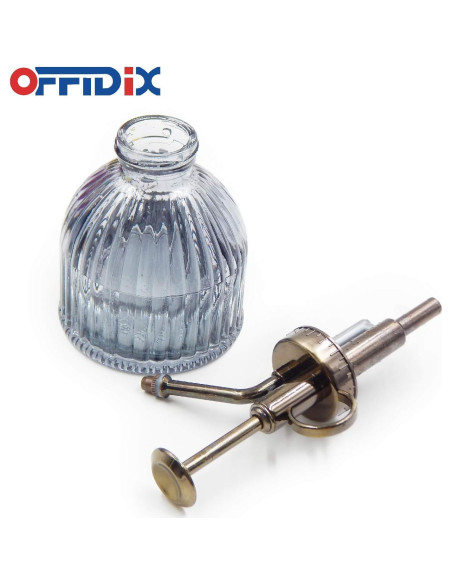 Botella de Spray para Plantas OFFIDIX 200 ml Vidrio Gris Oscuro