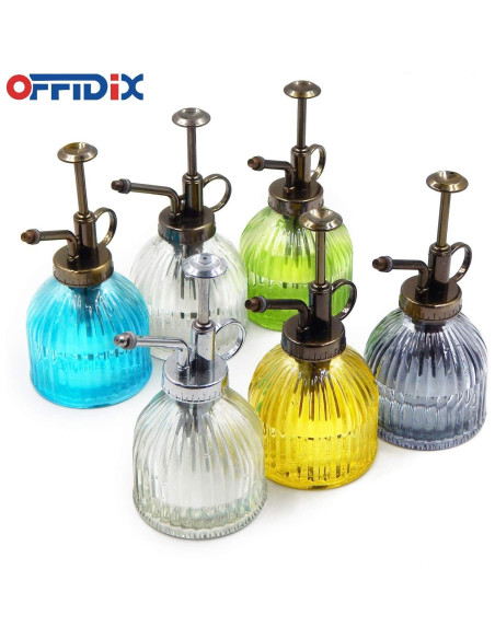 Botella de Spray para Plantas OFFIDIX 200 ml Vidrio Gris Oscuro