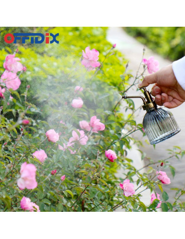 Botella de Spray para Plantas OFFIDIX 200 ml Vidrio Gris Oscuro