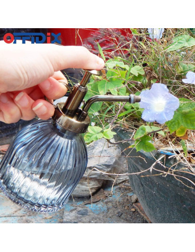 Botella de Spray para Plantas OFFIDIX 200 ml Vidrio Gris Oscuro