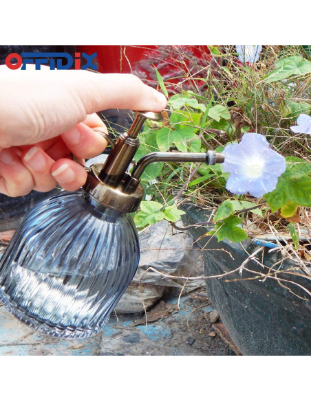 Botella de Spray para Plantas OFFIDIX 200 ml Vidrio Gris Oscuro