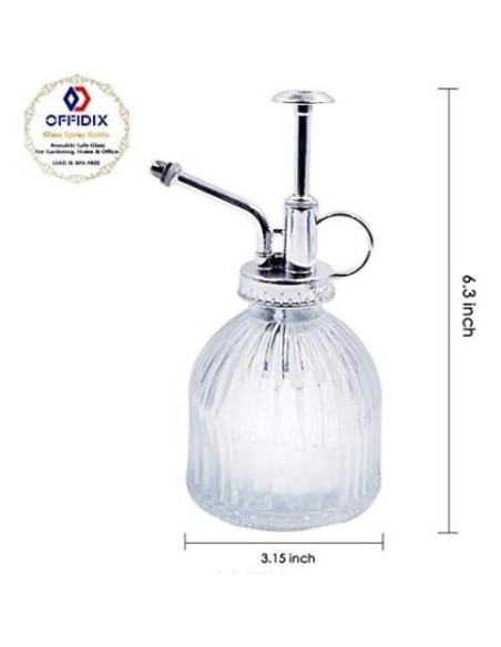 Botella de Spray de Vidrio OFFIDIX 200 ml Vintage 16.5 cm