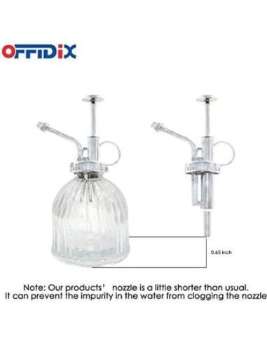 Botella de Spray de Vidrio OFFIDIX 200 ml Vintage 16.5 cm