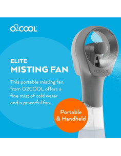 Ventilador de Nebulización O2COOL Elite Gris Portátil 2