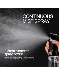 Botella Spray Nebulización Continua 200ml Miralosvian Negra 2