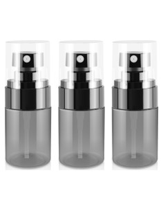 3 Botellas de Spray 30ml GIVITASOT Plástico Negro Nebulizador