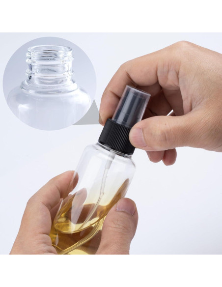 8 Tapas de Pulverizador Winsyison 24/410 Reutilizables - Negro