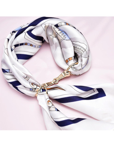 Broche de Bufanda de Seda YLYSLFC - 2 Piezas, Diseño Clásico