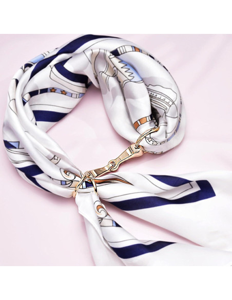 Broche de Bufanda de Seda YLYSLFC - 2 Piezas, Diseño Clásico