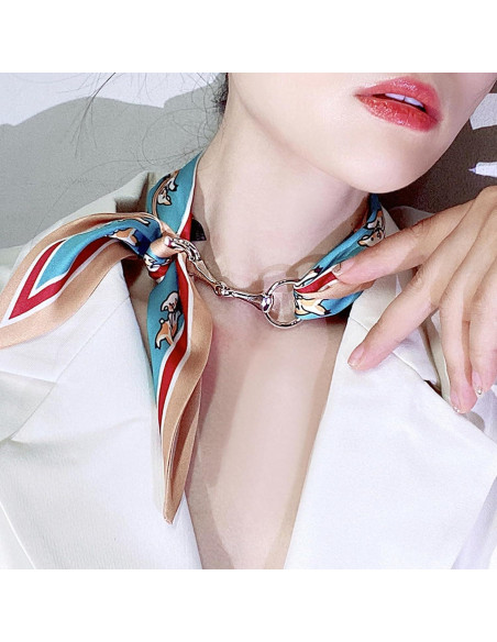 Broche de Bufanda de Seda YLYSLFC - 2 Piezas, Diseño Clásico