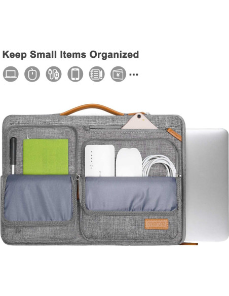 Funda Protectora MOSISO 360 para Laptop 13.3" Gris