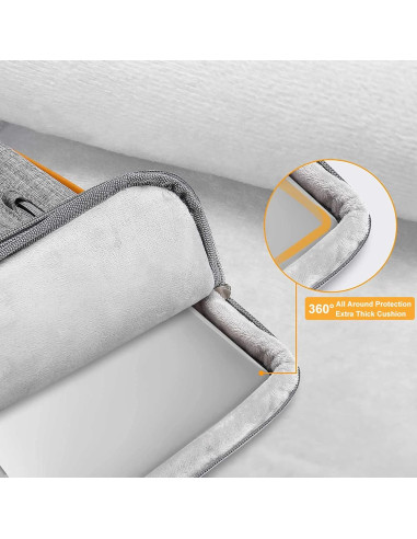 Funda Protectora MOSISO 360 para Laptop 13.3" Gris