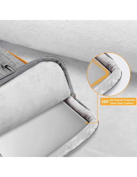 Funda Protectora MOSISO 360 para Laptop 13.3" Gris