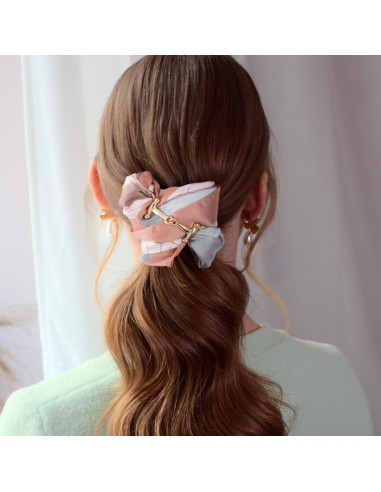 2 Anillos de Hebilla de Bufanda Horsebit Oro Plata - Mujeres