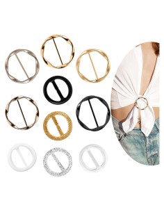 10 Clips de Bufanda y Camiseta ZIOGAJINE para Mujeres