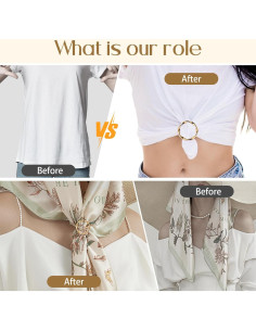 10 Clips de Bufanda y Camiseta ZIOGAJINE para Mujeres 2