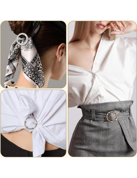 10 Clips de Bufanda y Camiseta ZIOGAJINE para Mujeres