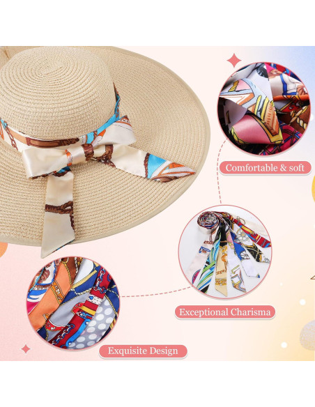 Bufanda delgada para mujeres - 60 piezas de satén 85x4 cm