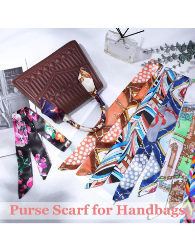 Bufanda delgada para mujeres - 60 piezas de satén 85x4 cm