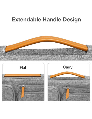 Funda Protectora MOSISO 360 para Laptop 13.3" Gris