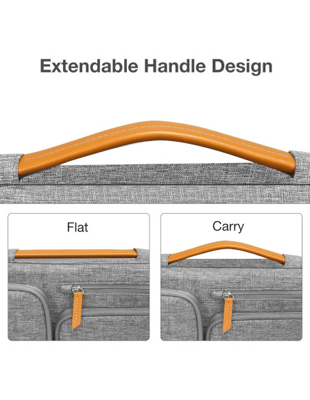 Funda Protectora MOSISO 360 para Laptop 13.3" Gris