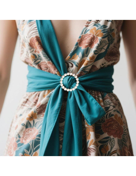 5 Clips de Anillo para Bufanda Metálicos para Mujeres