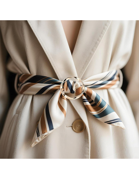 5 Clips de Anillo para Bufanda Metálicos para Mujeres