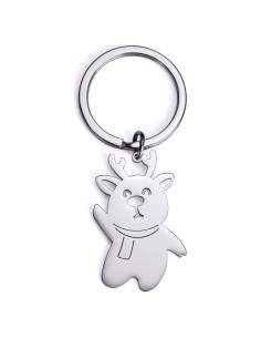 Llavero Muñeco de Nieve y Reno AMAXER en Acero Inoxidable