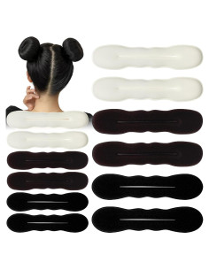 12 Piezas Creador de Moño Flexible Ravlzors - 6 Grandes y 6 Pequeños