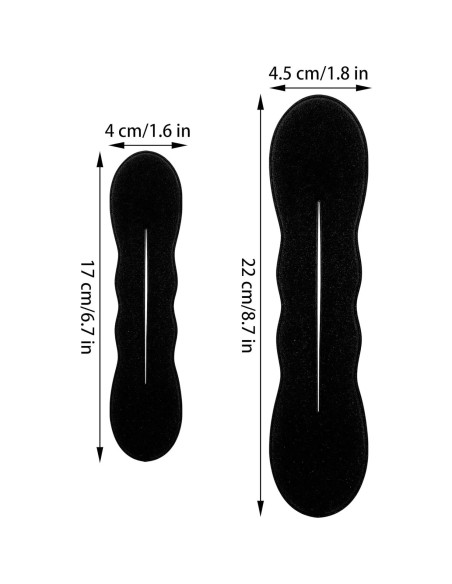 12 Piezas Creador de Moño Flexible Ravlzors - 6 Grandes y 6 Pequeños