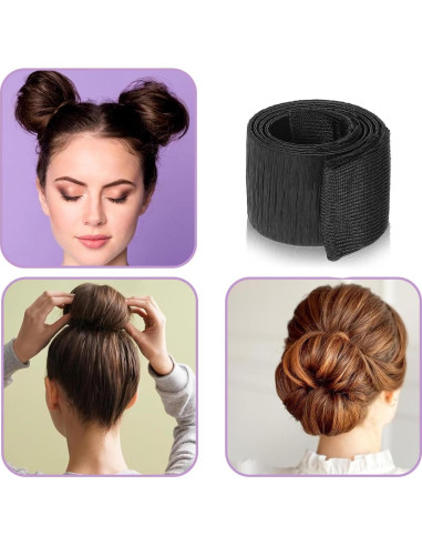 2 Piezas Herramienta para Hacer Moño de Cabello Tangseajiao