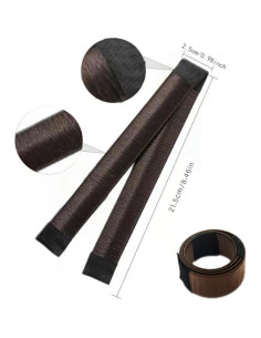 Kit de Hacedores de Moños Duijiaoxiang 4 Piezas Marrón Oscuro 2