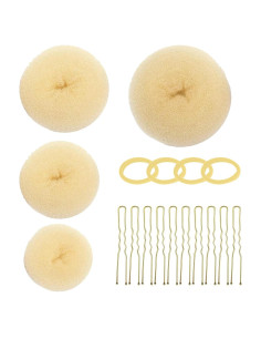 Estilistas de Donut de Moño DAISHAN 4-Pack Espuma Mágica