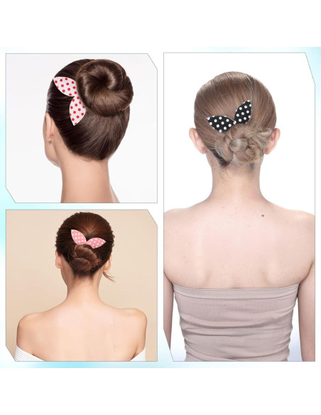 5 Piezas Fabricante de Moño Deft con Diseño Oreja de Conejo