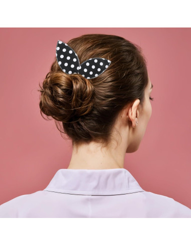 5 Piezas Fabricante de Moño Deft con Diseño Oreja de Conejo