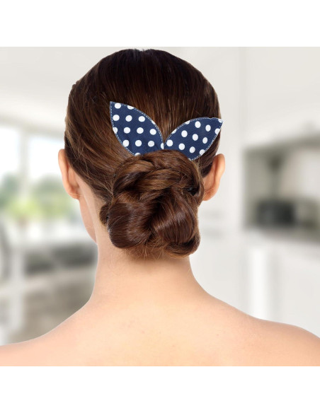 5 Piezas Fabricante de Moño Deft con Diseño Oreja de Conejo