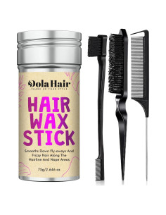 Barra de Cera para el Cabello Dolahair 76.5 g + 3 Cepillos