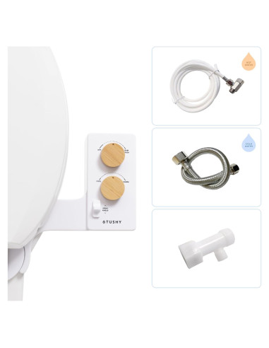 Bidet TUSHY Spa 3.0 de Bambú con Agua Fría a Cálida