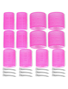 Juego de Rulos Autoadhesivos Shynek - 24 Piezas con Clips