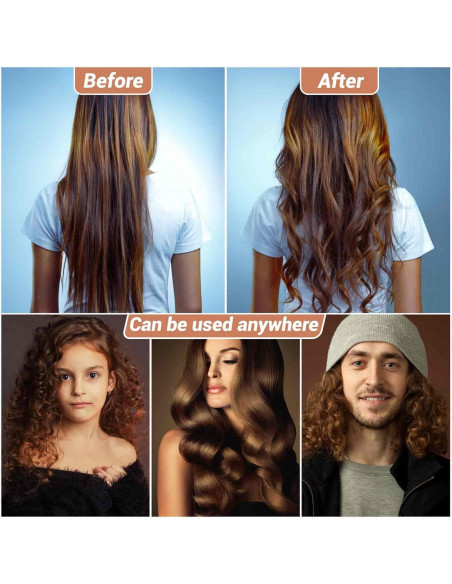 Juego de Rulos Autoadhesivos Shynek - 24 Piezas con Clips