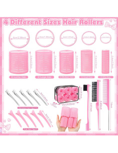 Juego de Rulos Autoadhesivos ProSuites 64 Piezas 5 Tamaños 2