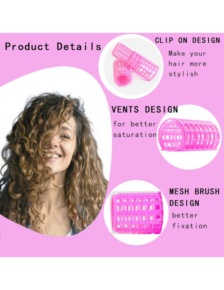 30 Rulos de Plástico Ulifebetter para Cabello Sin Calor - 5 Tamaños