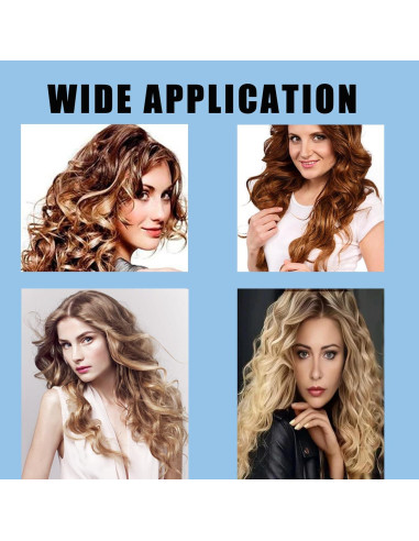 30 Rulos de Plástico Ulifebetter para Cabello Sin Calor - 5 Tamaños