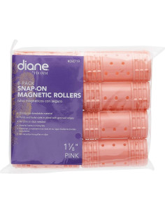 Rulos Magnéticos Diane D4719 - 8 Pequeños Rosa 2.86 cm 2
