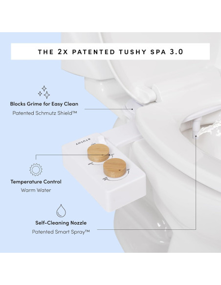 Bidet TUSHY Spa 3.0 de Bambú con Agua Fría a Cálida