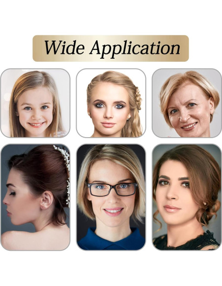 100 Pasadores de Pelo KANPRINCESS Negros y Marrones 2.4"