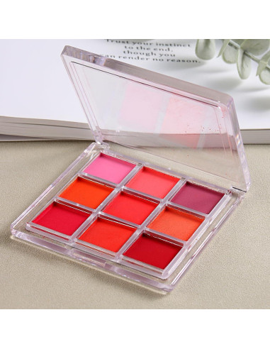 Juego de Polvo de Uñas Sólido SUTOKAKA 9 Colores con Pincel Ombre