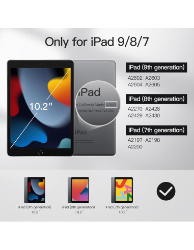 Funda JETech para iPad 10.2" 2021/2020/2019 Verde Matcha