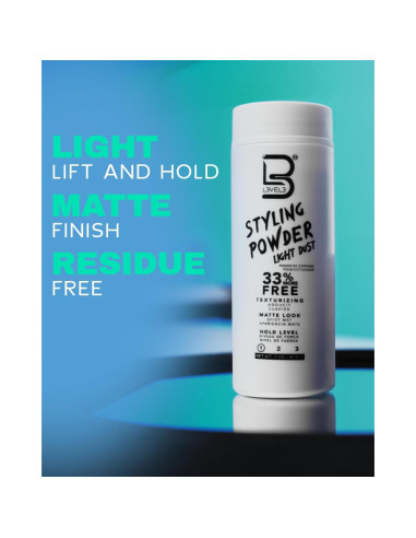 Polvo de Estilo L3 para Hombres 30g - Texturizante Mate Natural