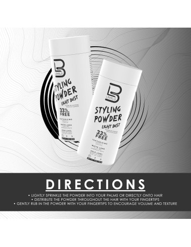 Polvo de Estilo L3 para Hombres 30g - Texturizante Mate Natural